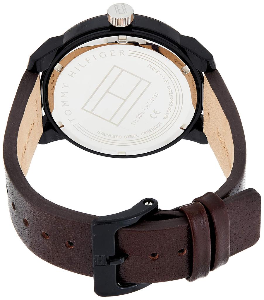 Tommy Hilfiger TOMMY HILFIGER Watch 1791478 Quartz Black Brown Men's