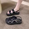 Platform-soled Fashion Sandals Girl 2025 New Summer Fairy Wind Comfortable Muffin Soft-soled Outer Wear Beach Shoes Ins Tide