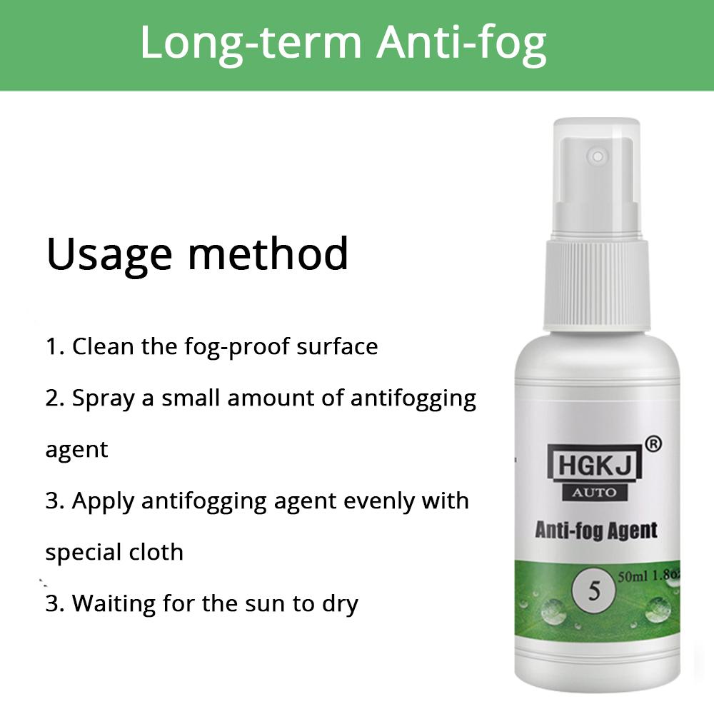 HVIERO-5 20/50/100ml Car Window Spray Glass Cleaner Paint Care Shampoo Polishe Waterproof Rainproof Anti-Fog Agent Water Repellent