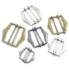 Metal Buckles for Suit Vest Shoulder Leather Bag Strap Belt Slider Adjustment Rectangle Buckle Clip Pin Clothing Accessories