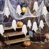 Halloween Hanging Ghost Decoration Small White Cloth Ghost Ornaments for Farmhouse Yard