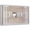 Canvas Print Window View House Home Heart