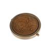 Wood Makeup Mirror Portable Magnifying Retro Compact Mirror Folded Pocket Mirror Women Gift