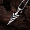 Punk Vintage Stainless Steel Arrow Pendant Necklace Cool Hip Hop Arrowhead Necklace Simple Fashion Amulet Jewelry Gift Wholesale