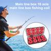 16Pcs Fishing Line Foam Spool Box 16 Line Winding Board Organizer Fishing Line Spooler Shaft Organizer Storage Case Outdoor Fishing Accessories