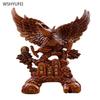 1 Pc Grand Exhibition Eagle Decoration Imitation Wood Carving Crafts Living Room Home Decoration Housewarming Gift Blessing
