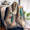 High-quality Luxurious Silk Scarves Headband Scarfs Neck Scarf For Women Chain Silk Scarf Women's Decorative Shawl