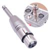 XLR Female 3Pin To 6.35mm 1/4 Inch Stereo Male Audio Adapter , 6.35mm 1/4" To XLR Stereo Audio Adapter for Microphone