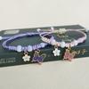 Rinhoo Fashion Handmade Purple Butterfly Flower Bracelet For Women Pendant Braided Sweet & Anim K1E0