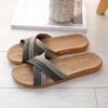 Summer Men Flax Slippers Casual Linen Slides Multi-Style Non-Slip Home Flip Flops Indoor Shoes Male Sandals