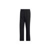 Solid Color Elastic Waist Straight-Leg Track Pants Unisex Bottoms Black HK2915