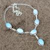 Milky Opal Gemstone Handmade 925 Sterling Silver Jewelry Necklace 18" KKG-412