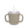 Edison Self Silicone Two-Handed Straw Cup 200ml, Beige, 1 Piece