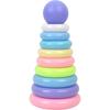 Oz Toy 9-stage Pastel Ball Ring Toss Ring Stacking Set, Mixed Colors, 1 Set, Korean Baby Products
