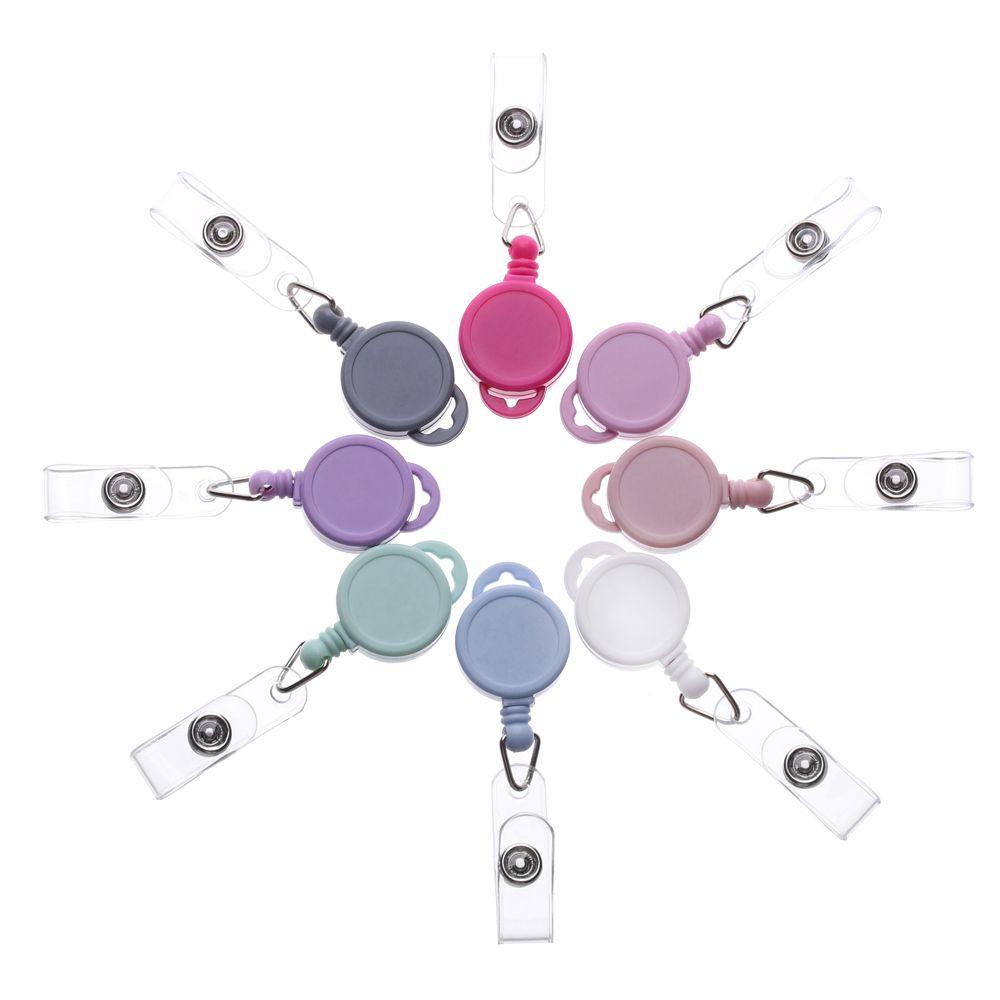 Office Supplies ID Name Card Anti-Lost Clip Stationery Retractable Key Ring Lanyards Badge Holder