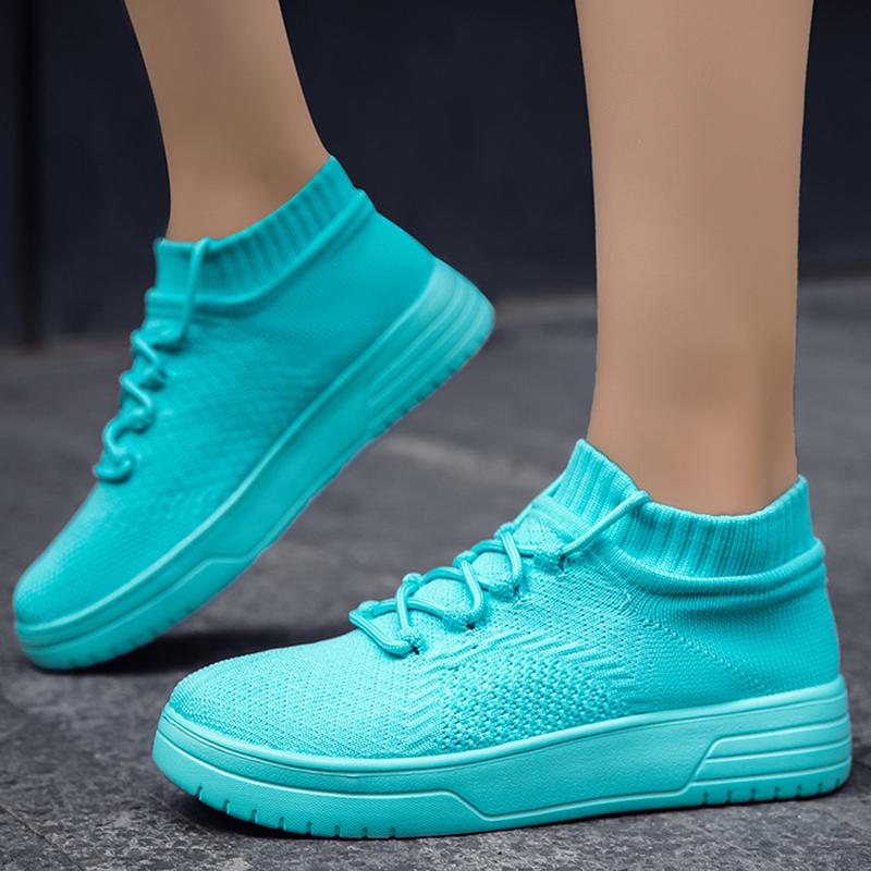 Fashion Classic Black Socks Runing Shoes Men Short Sock Trainers Women Slip On Couple Casual Shoes Lightweight Sneakers Men Big Size 46