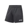 Badminton Series Logo Print Casual Competition Shorts Unisex Bottoms Black AAPT059-1