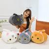 Cat Doll Plush Toy Stress Relief Soft Fluffy PP Cotton Fabric Huggable Animal Pillow Doll Snuggly Sensory Toy