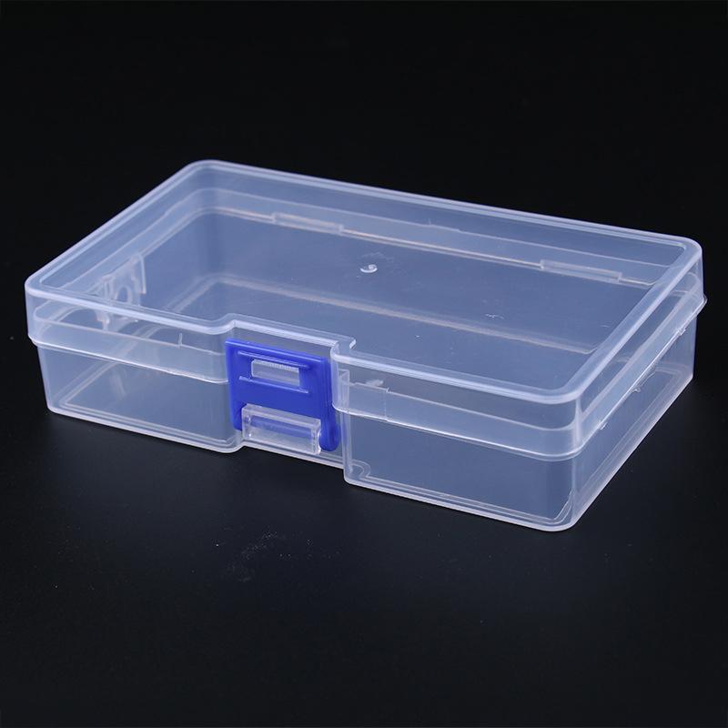 Dustproof Durable Clear Jewelry Storage Case Container Mini Plastic Box Rectangular Box Translucent Box Packing Box Storage Box