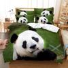 Panda Duvet Cover Set Cute Animal Pattern Twin Bedding Set For Boys Girls Microfiber Wild Giant Panda King Size Comforter Cover