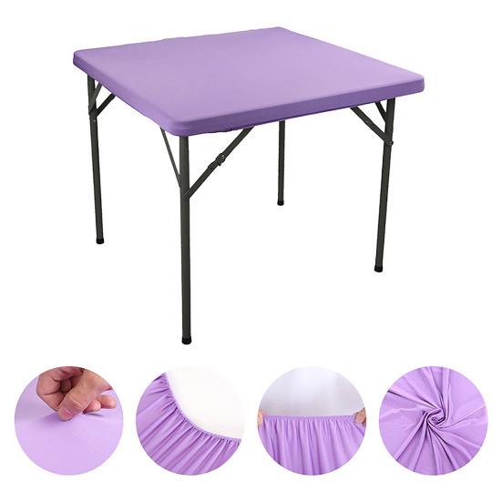 2 шт. эластичная скатерть на подгонку 34x34 дюйма квадратная скатерть с эластичным краем однотонная скатерть для кухни обеденный стол пикник патио вечеринка столы