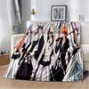 3D Anime Bleach Japan Cartoon Soft Plush Blanket,Flannel Blanket Throw Blanket for Living Room Bedroom Bed Sofa Picnic Kid Cover