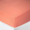 "Noah" Fitted Sheet All Sizes "Cotton Gauze" - Noah Blush - 160 X 200 Cm 30 Cm Gusset