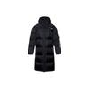 Li Ning Loose Casual Sports Long Hooded Down Jacket Men Outerwear Black AYMR055-1