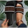 Women Slippers Fashion Classic Simplicity Sandals Women'S Slippers Cloth Cover Letter Outdoor Casual Flat Bottom Slippers