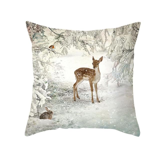 Christmas Ornament Navidad Noel Xmas Gifts Christmas Cushion Cover Merry Christmas Decorations for Home