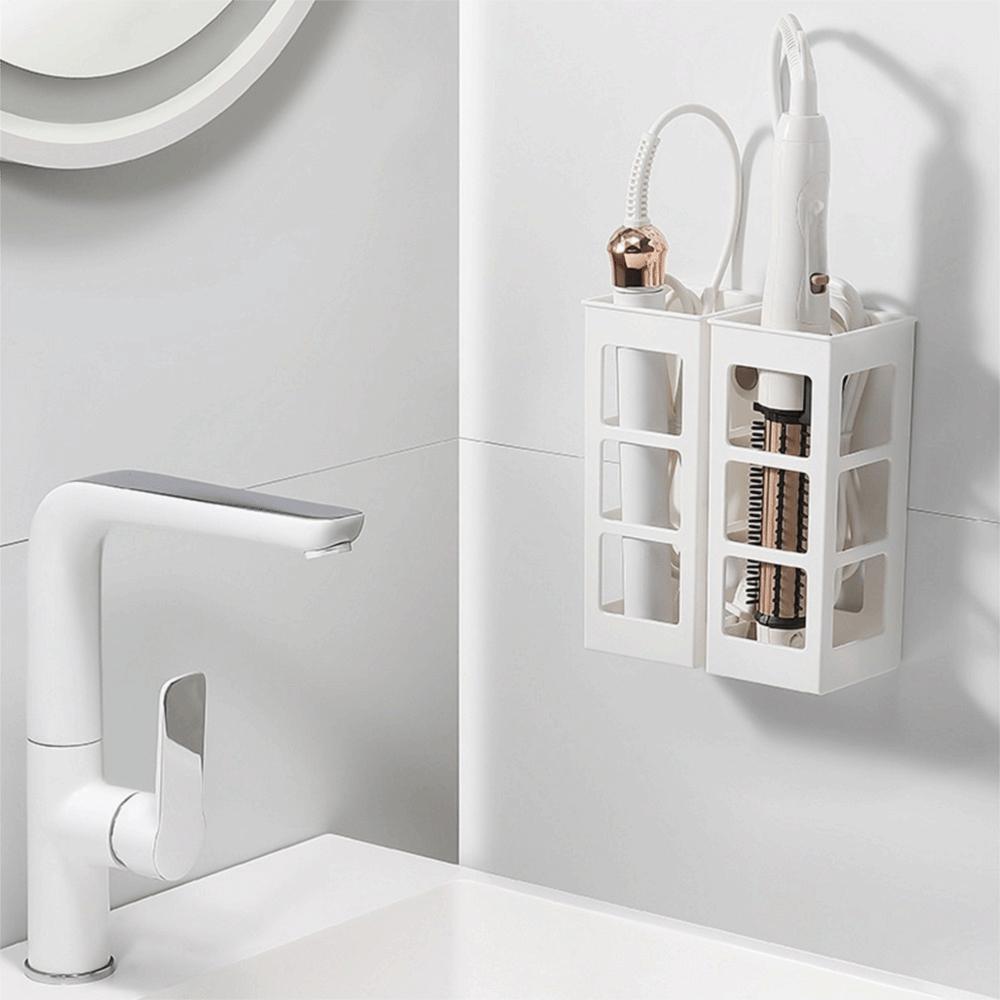 Wall Mounted Hair Dryer Holder Hair Straightener Holder Curling Iron Shelf Curling Iron Holder