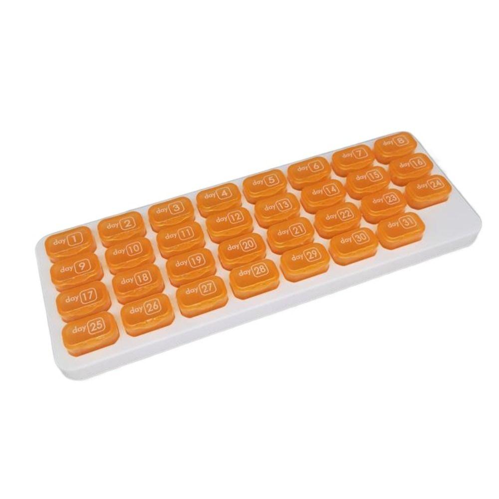 Moisture Proof 31 Grid Pills Box Independent Cell Medicine Container Pill Organizer  Travel