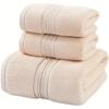 3-piece Pure Cotton Bath Towel Set, Adult Soft Absorbent Towel Set, Gift Box, Large Beach Towel, Bathroom Towel