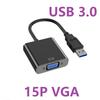 USB 3.0 To 15 Pin VGA Female Video Display Adapter 1080P Multi-Display Converter Video Cable for Projector Laptop Monitor PC TV