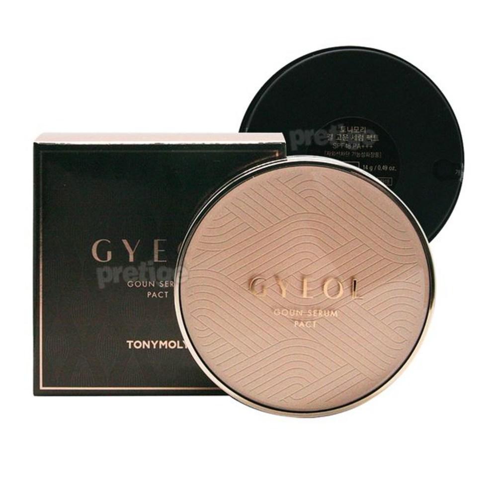 Tony Moly Fine Texture Serum Pact 14g Original + 14g Refill, 02 Natural Light, 1 Piece