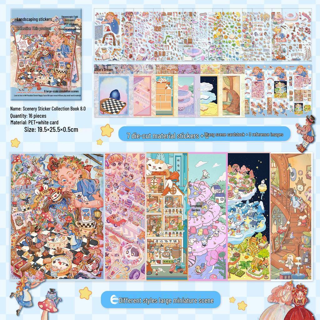 Bit 11.0 Miniature Scene Book: 3D Fairy Tale Stickers Collection