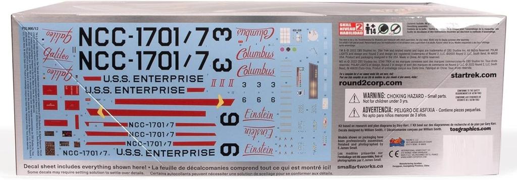 Platz Polar Lights Star Trek Space Operation Galileo Shuttle with Interior Parts Scale Plastic Model POL995 1/32