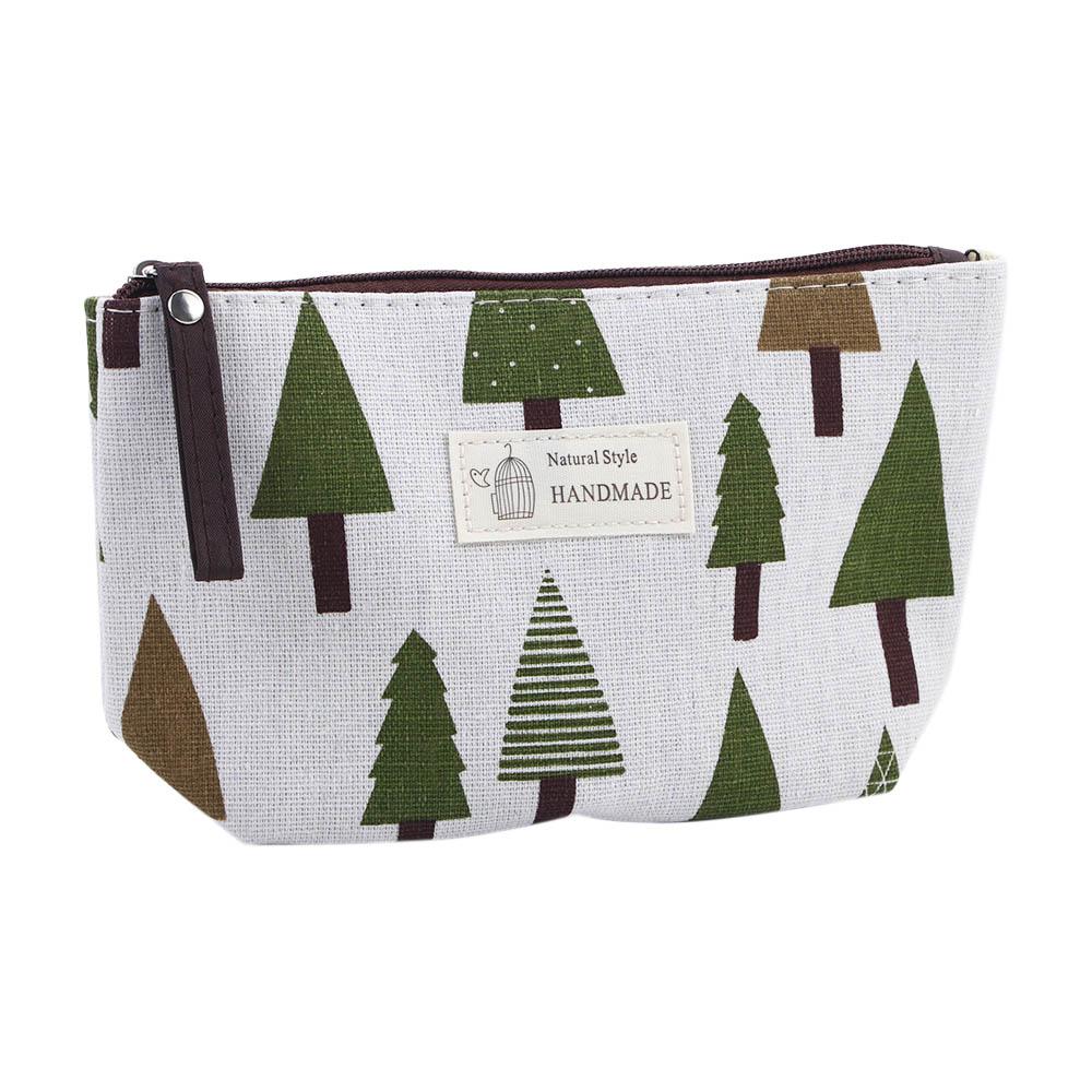 Cosmetic Bags Portable Canvas Animal Pattern Wash Pouch Multi-function Item Storage Bags