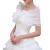 1PC Wedding Accessories Wedding Bolero Bridal Shawl Ruffles Designs Bridal Cape Dress Cloak