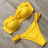 Bikini Suit Swimsuit Female Solid Color Sexy Swimsuit