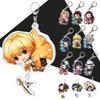 Demon Slayer Keyring Bag Pendant Car Key Holder Jewelry DIY Gift