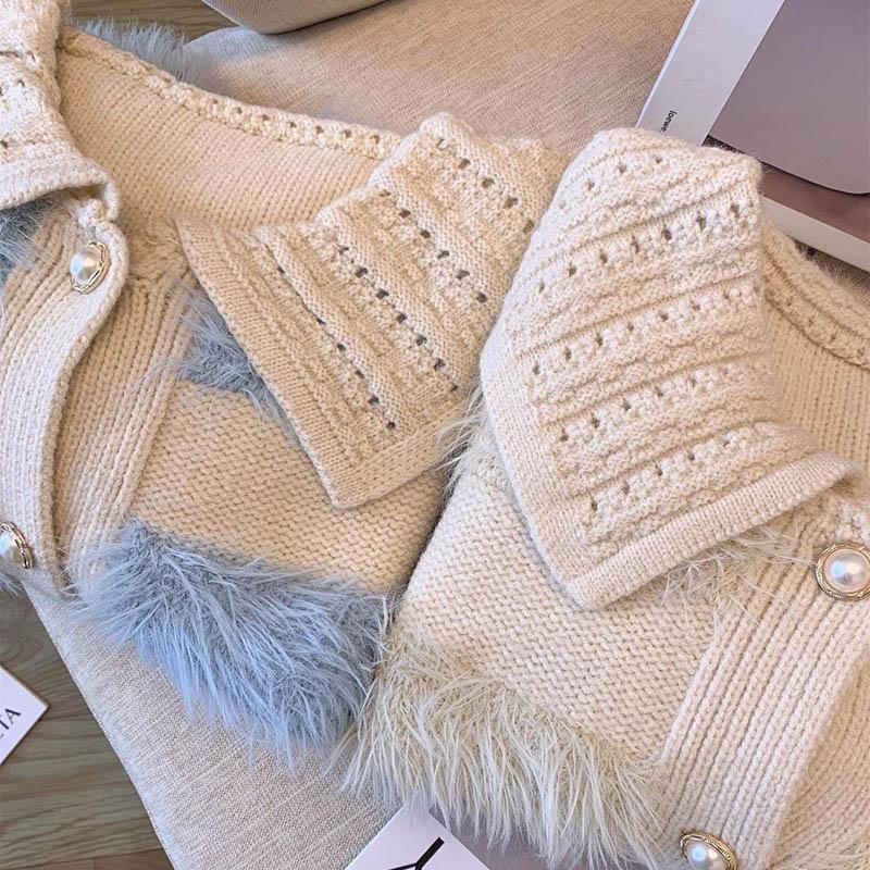Sweaters Coat Cardigan for Women Autumn Winter Large Size Vintage Loose Long Sleeve Knit Cardigan Sweaters Jacket