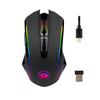 Refurbished Redragon M910-KS RANGER LITE RGB 2.4G Wireless/Wired Double Modes Gaming Mouse 8000 DPI with Rapid Fire Buttons - Black