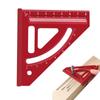 Multi-Angle Triangle Ruler Measuring Ruler Aluminum Alloy Woodworking Protractor Miter Square Marking Ruler Angle Ruler