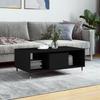  Coffee Table, Black, 90x50x36.5 Cm, Wood-based Material