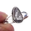 Natural Black Rutile Gemstone Handmade 925 Solid Sterling Silver Ring S.9 J7q89