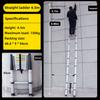 Aluminum Alloy Telescopic Ladder Portable Engineering Ladder Household Single Side Expansion Ladder