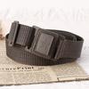 Plastic Buckle Nylon Woven Tactical Belt Outdoor Quick-Drying Canvas Unisex Star Logo Belt