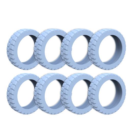 8 шт. Силиконовый чехол на колеса багажа, шумоподавление без царапин, 8-спиннер, колеса для ручной клади, защитный чехол для колес, аксессуары для дорожного багажа