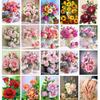 5D DIY Diamond Painting Flower Rhinestone Picture Full Round Embroidery Rose Cross Stitch Kit Mosaic Vase Home Decoration Gift